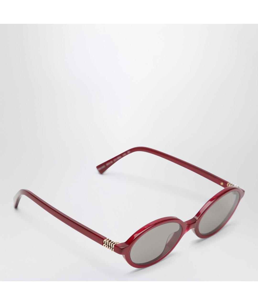 MIU MIU Бордовые солнцезащитные очки, фото 2
