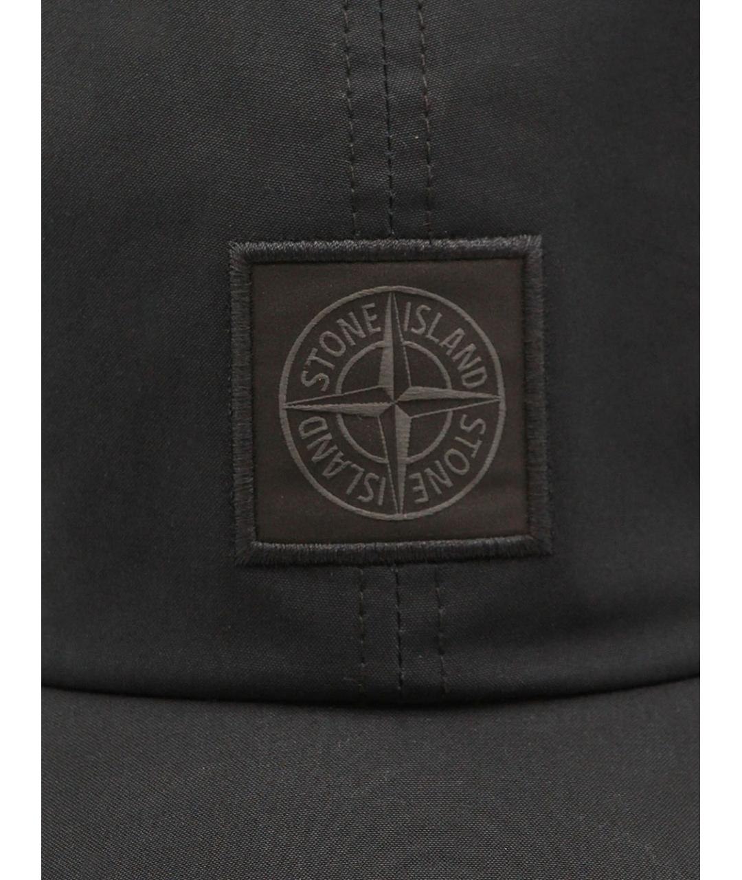 STONE ISLAND Черная хлопковая кепка/бейсболка, фото 2