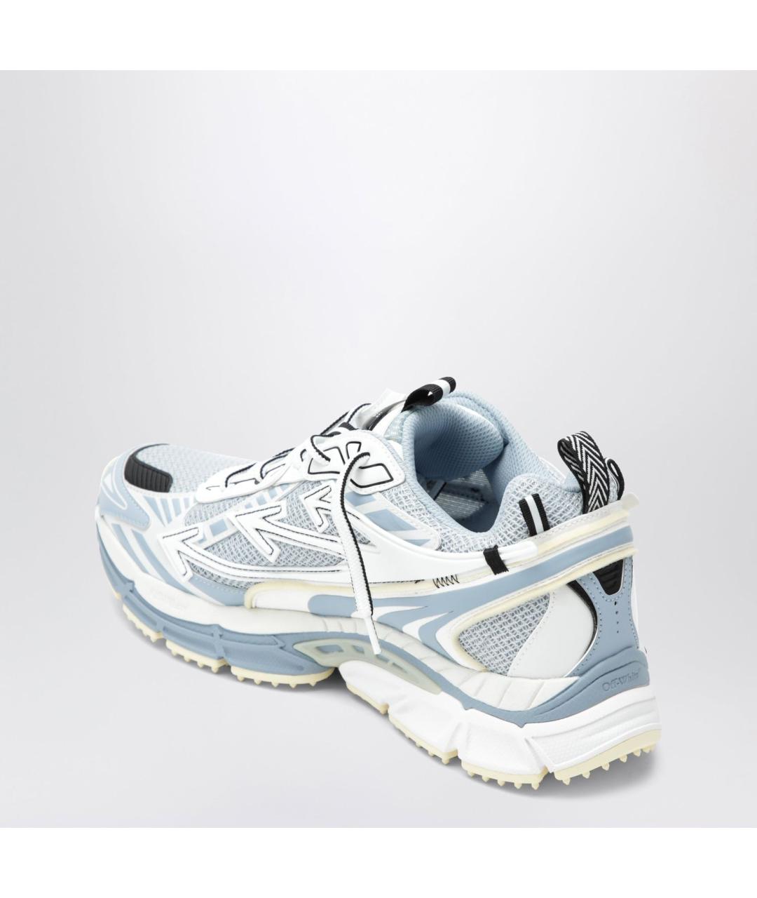 OFF-WHITE Серые синтетические низкие кроссовки / кеды, фото 2