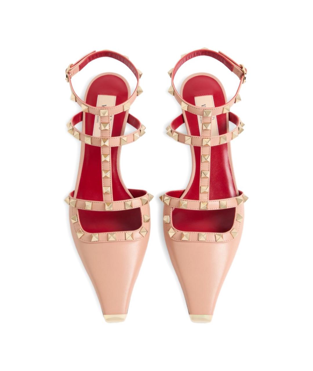 VALENTINO Розовые кожаные туфли, фото 5