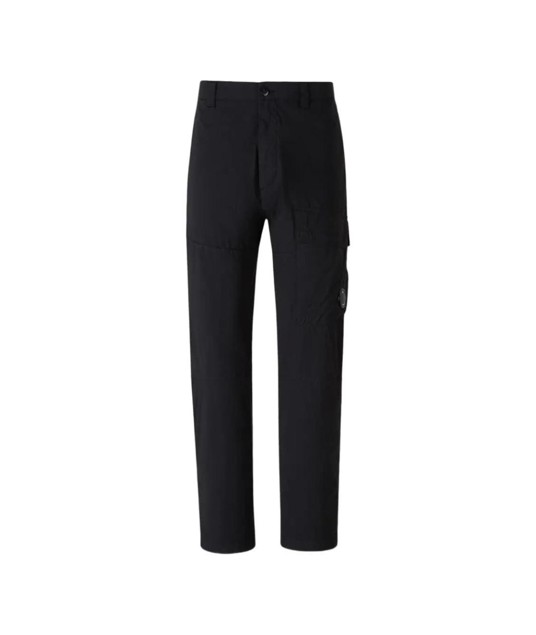 CP COMPANY Черные хлопковые повседневные брюки, фото 1