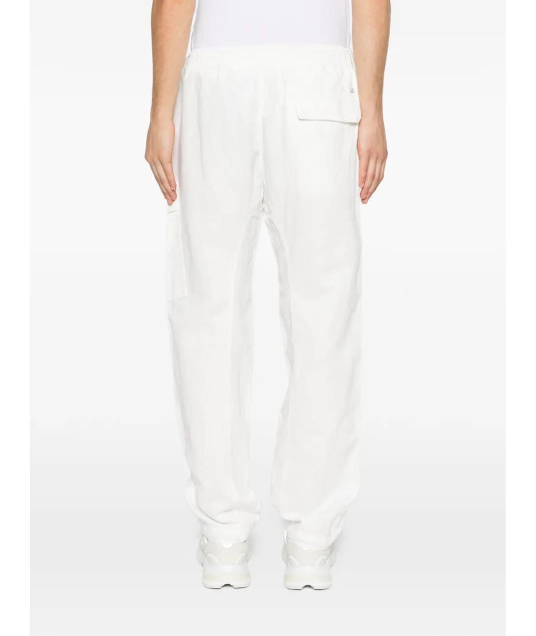 CP COMPANY Белые хлопковые повседневные брюки, фото 3