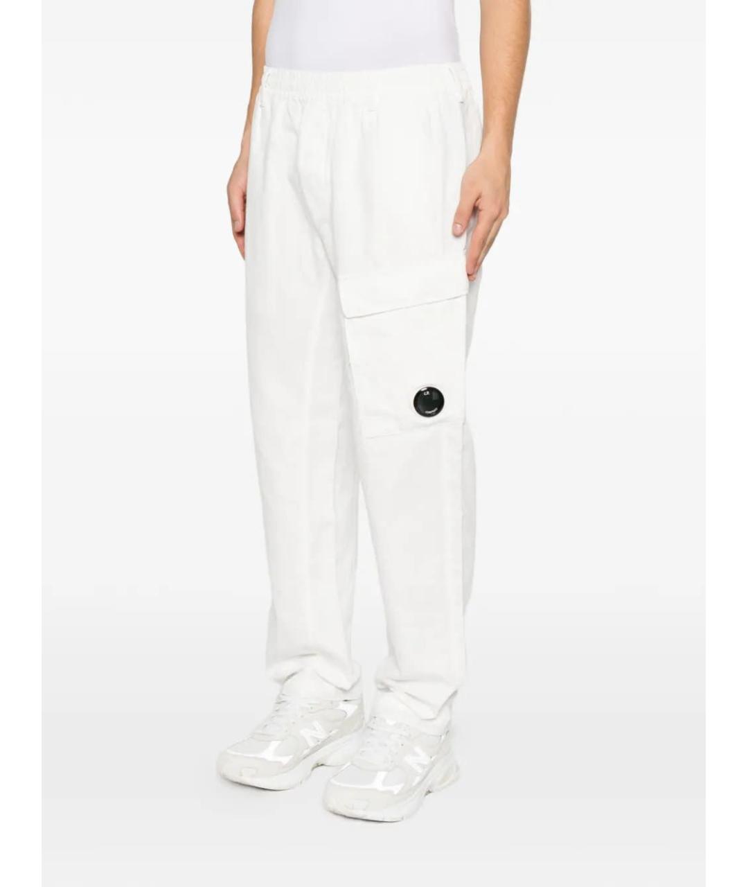 CP COMPANY Белые хлопковые повседневные брюки, фото 2