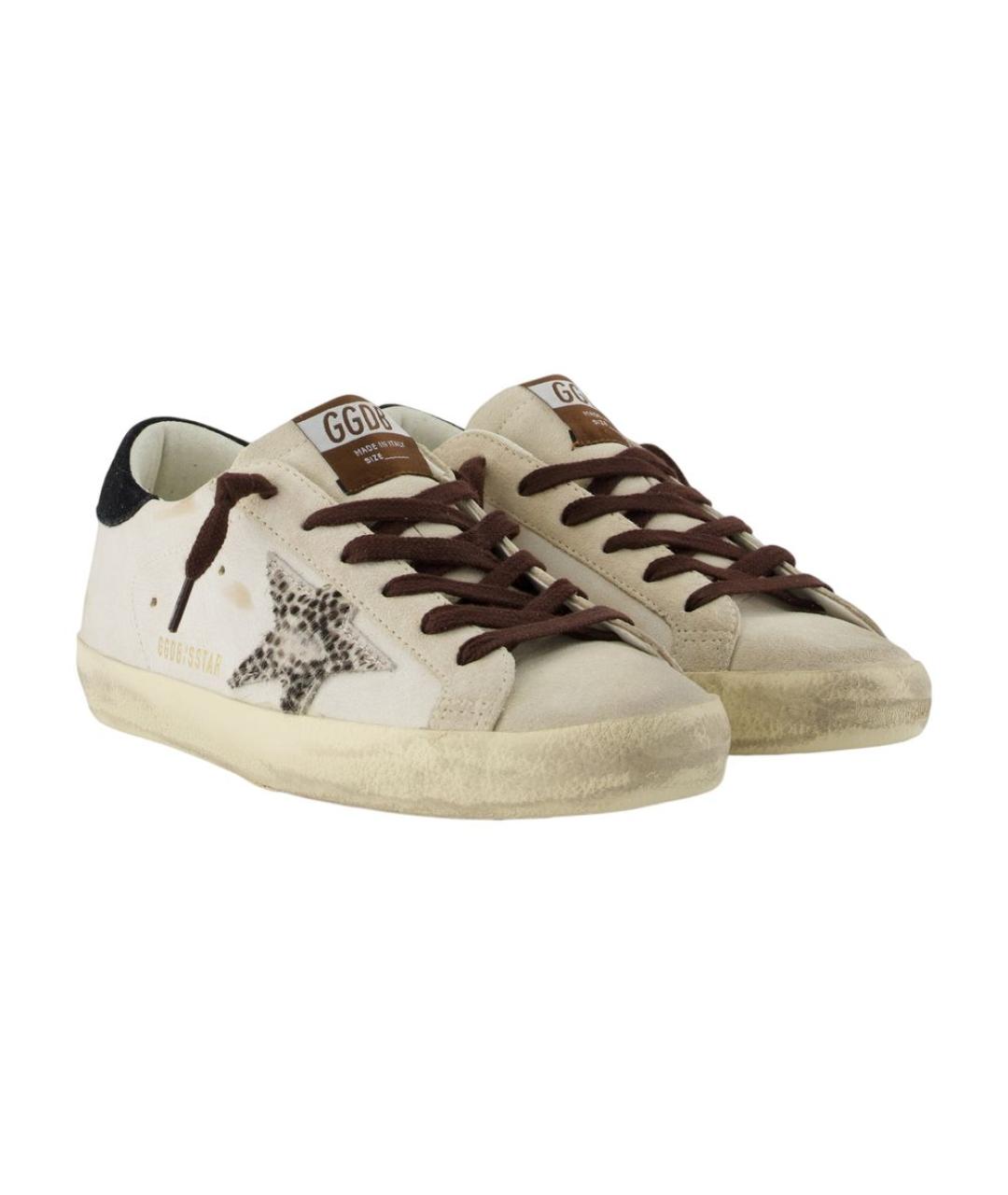 GOLDEN GOOSE DELUXE BRAND Белые кожаные кроссовки, фото 2