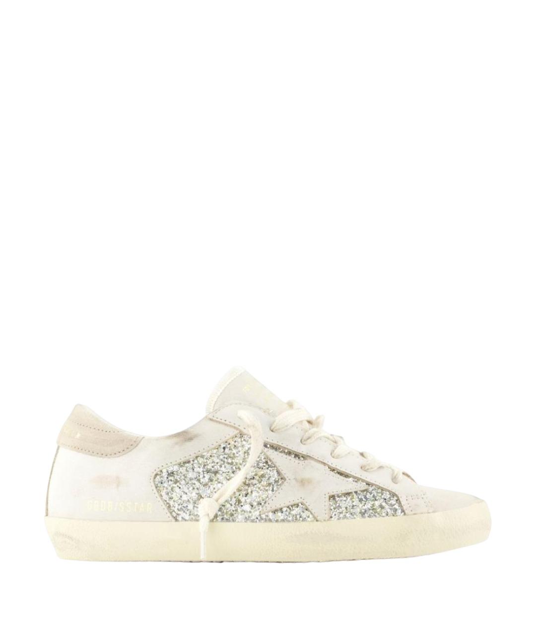 GOLDEN GOOSE DELUXE BRAND Белые кожаные кеды, фото 1