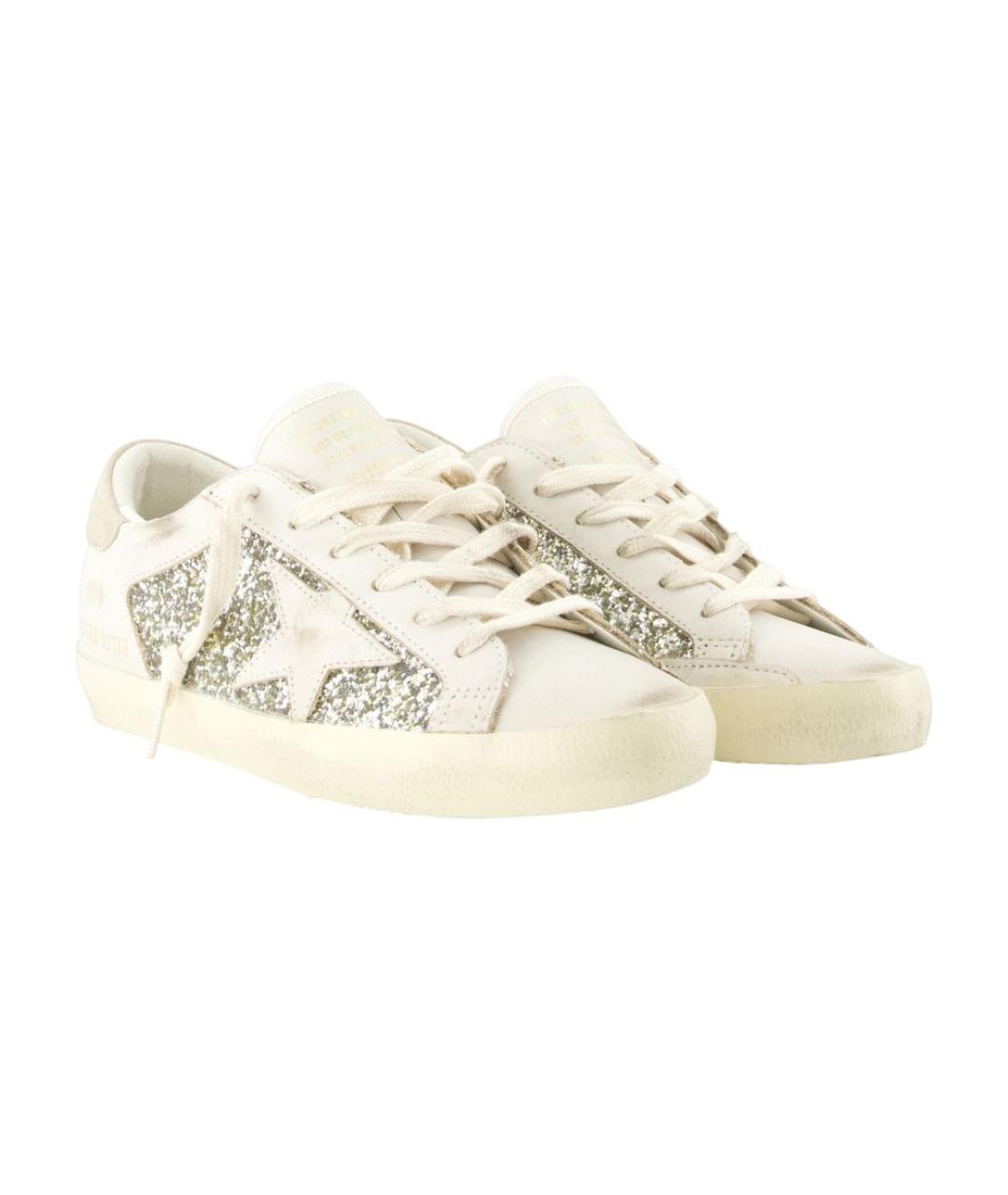 GOLDEN GOOSE DELUXE BRAND Белые кожаные кеды, фото 2