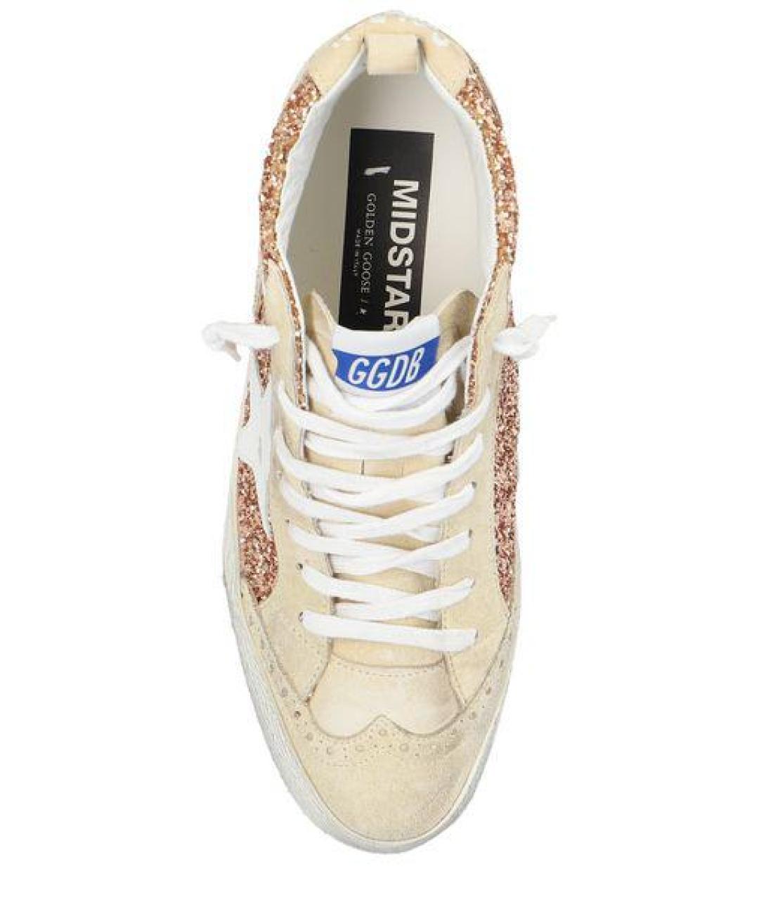 GOLDEN GOOSE DELUXE BRAND Розовые кожаные кеды, фото 4