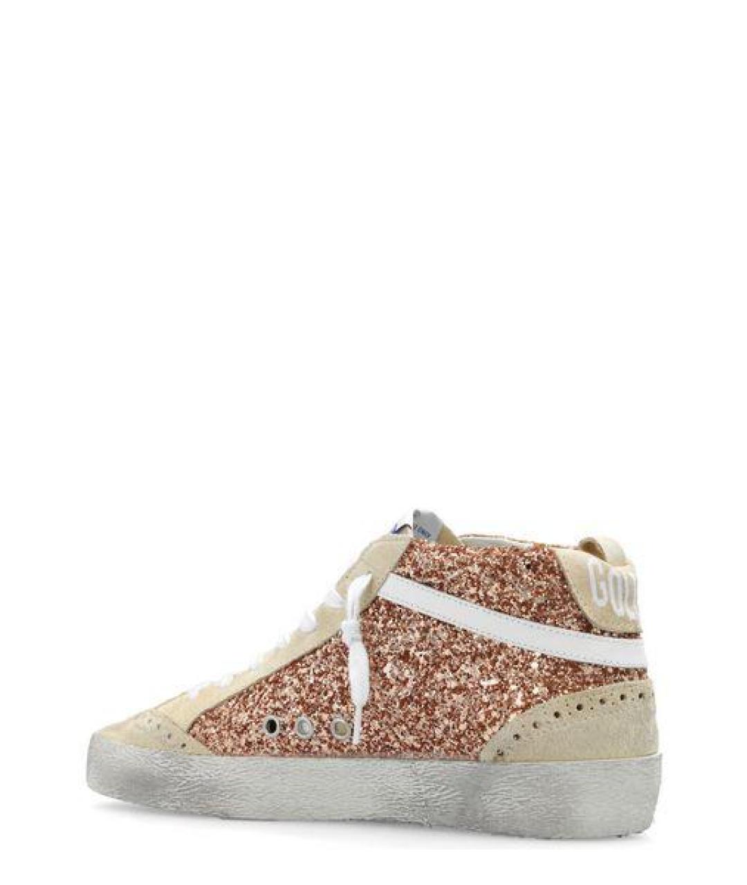GOLDEN GOOSE DELUXE BRAND Розовые кожаные кеды, фото 3