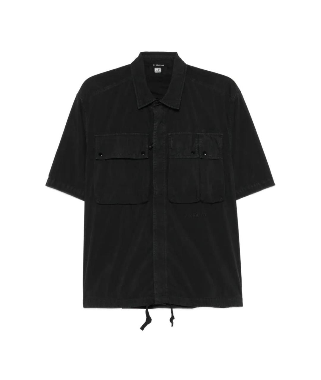 CP COMPANY Черная хлопковая кэжуал рубашка, фото 1