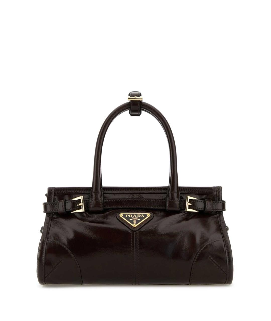 PRADA Коричневая кожаная сумка тоут, фото 1