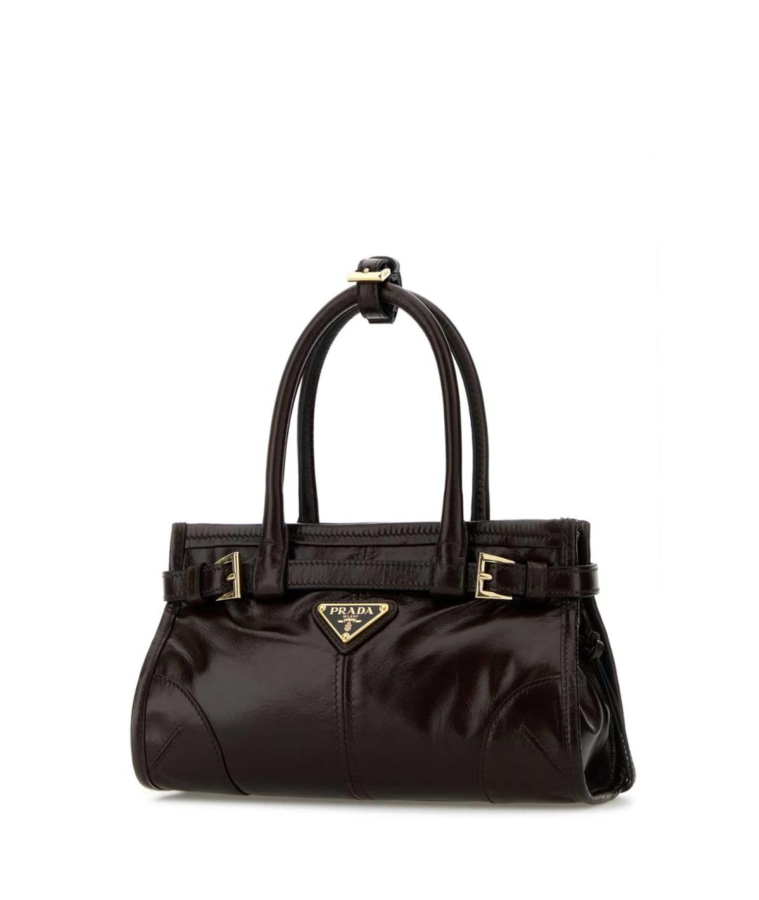 PRADA Коричневая кожаная сумка тоут, фото 2