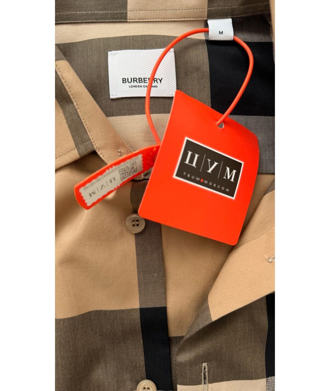 BURBERRY Бежевая кэжуал рубашка, фото 3