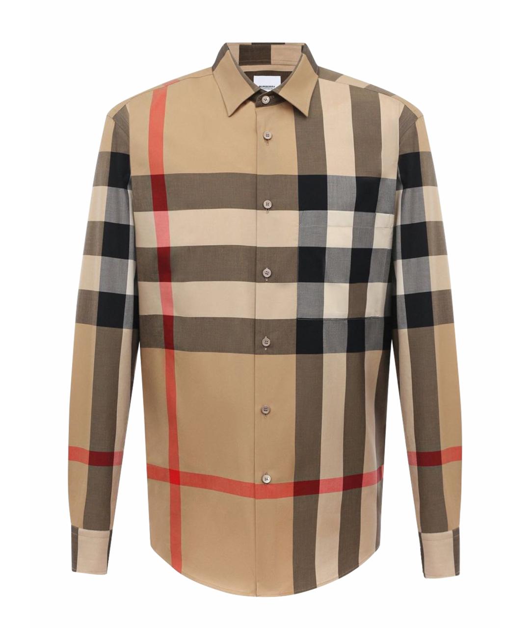 BURBERRY Бежевая кэжуал рубашка, фото 1