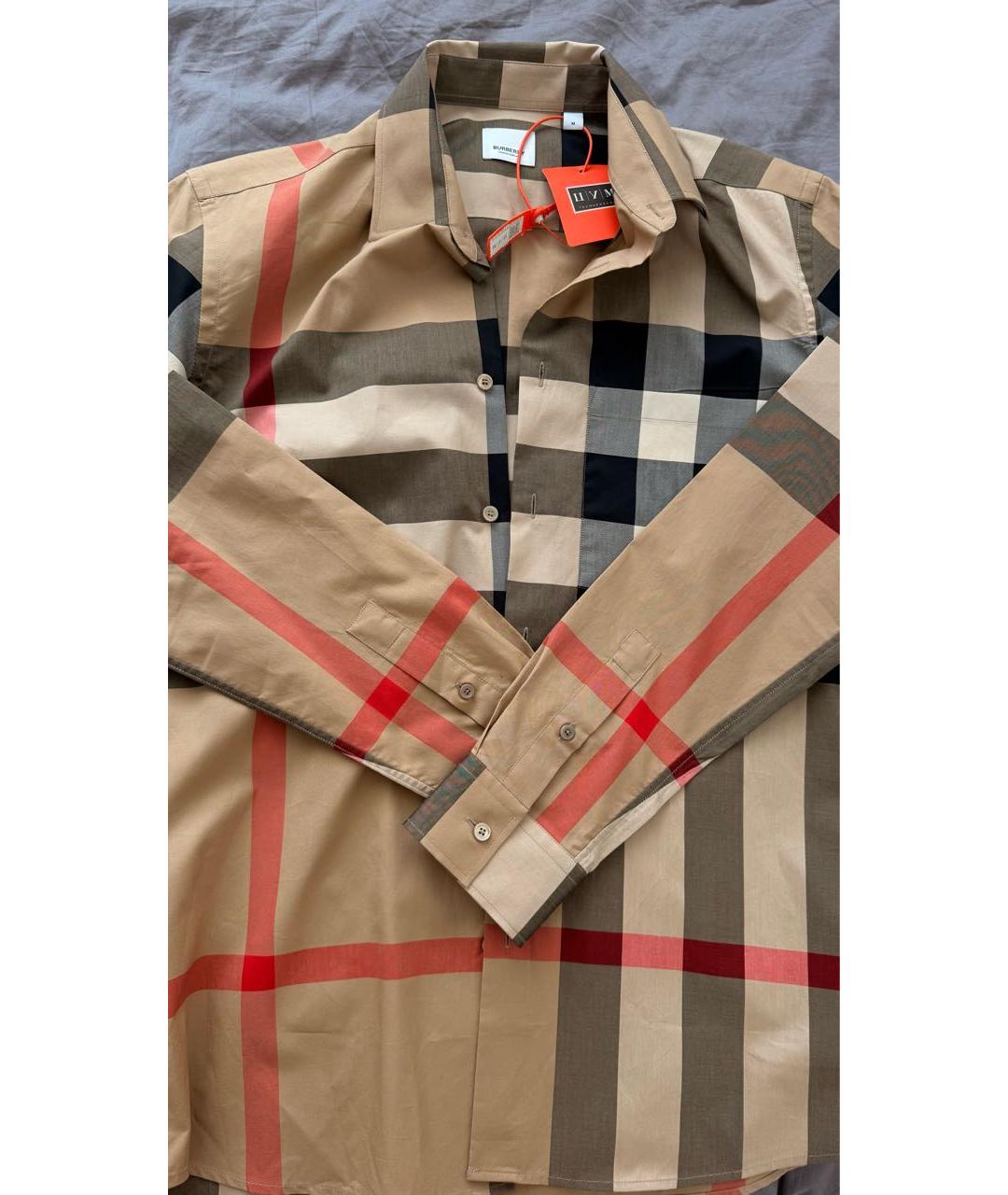 BURBERRY Бежевая кэжуал рубашка, фото 4