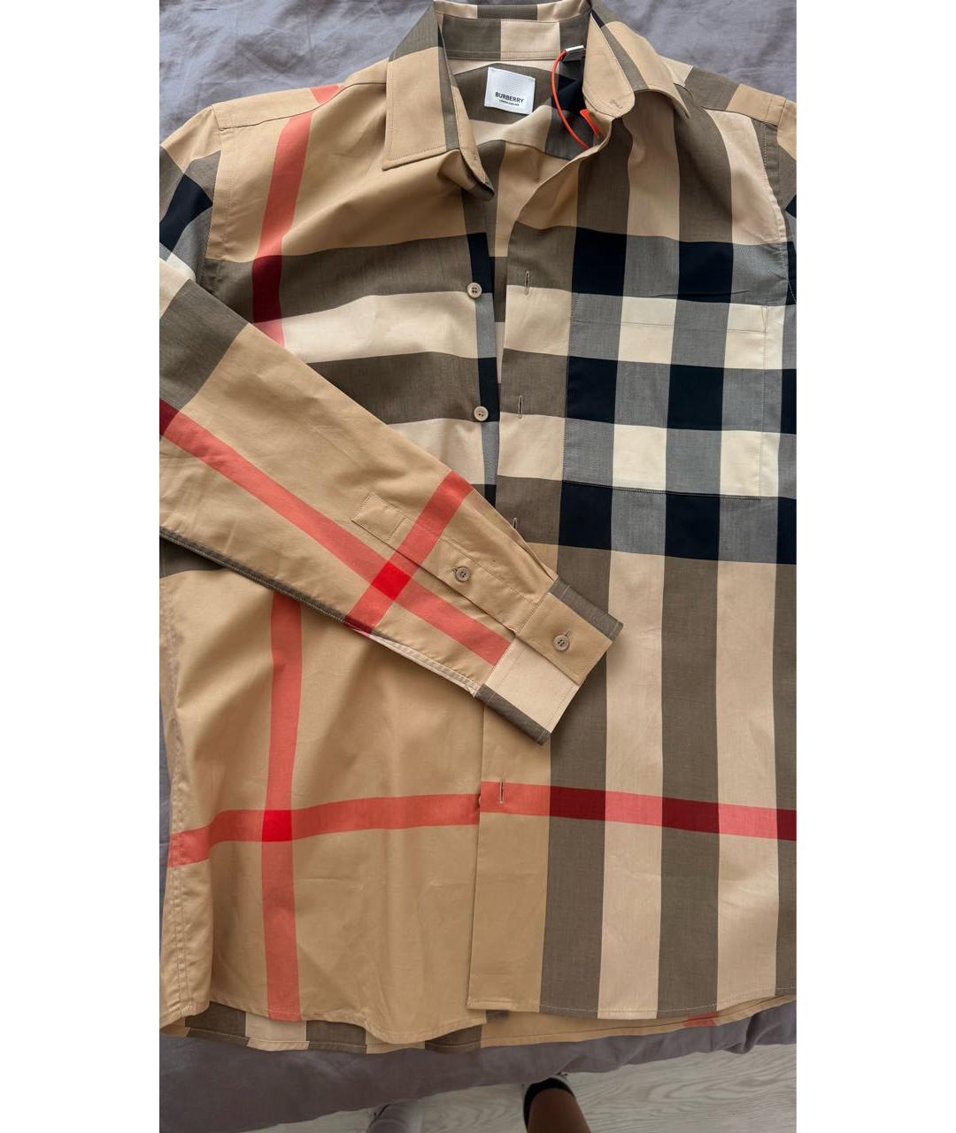BURBERRY Бежевая кэжуал рубашка, фото 2