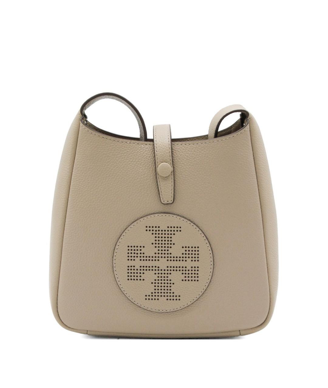 TORY BURCH Бежевая кожаная сумка через плечо, фото 1