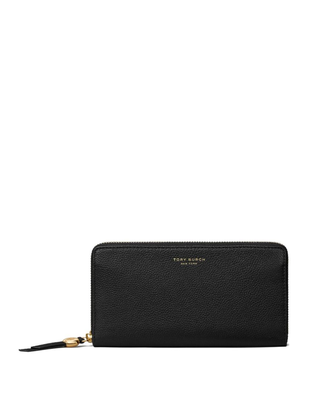 TORY BURCH Черный кожаный кошелек, фото 1