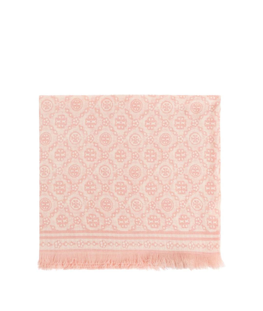 TORY BURCH Розовый шарф, фото 1