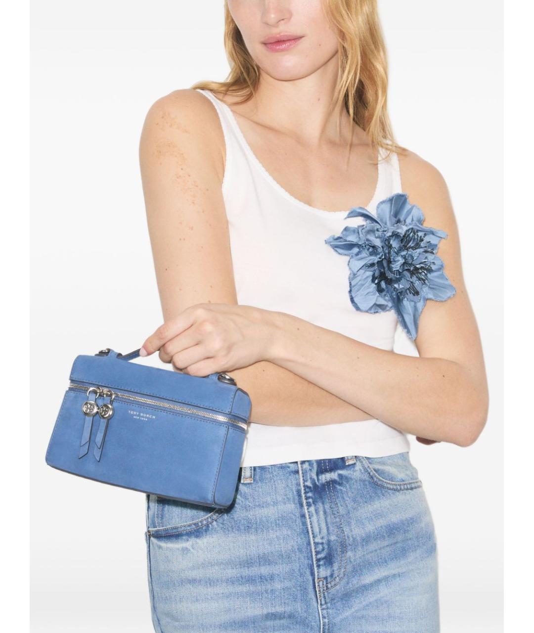 TORY BURCH Синяя сумка через плечо, фото 4