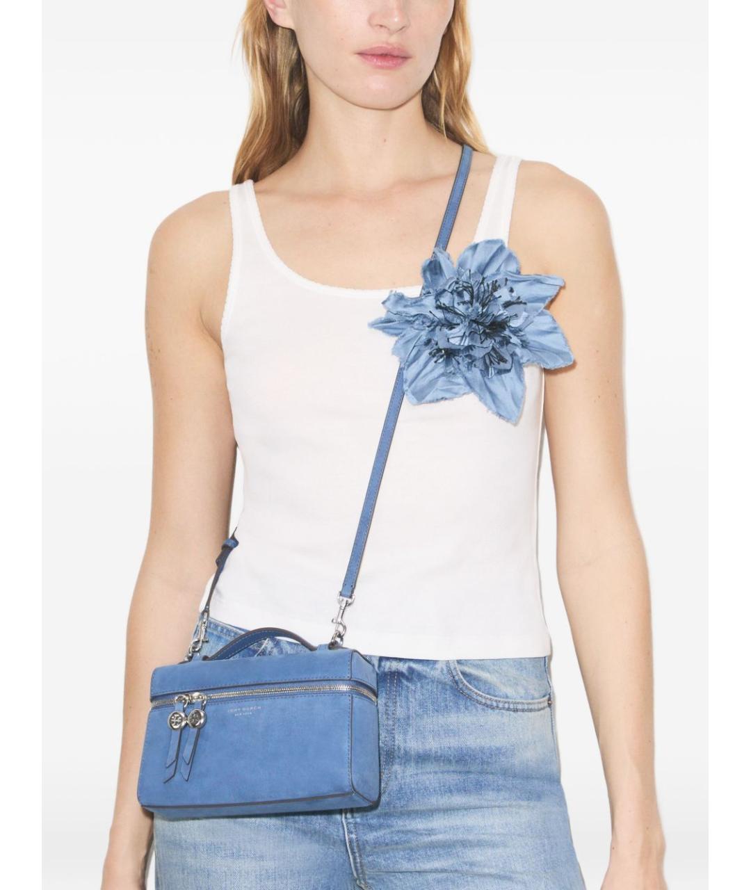 TORY BURCH Синяя сумка через плечо, фото 5