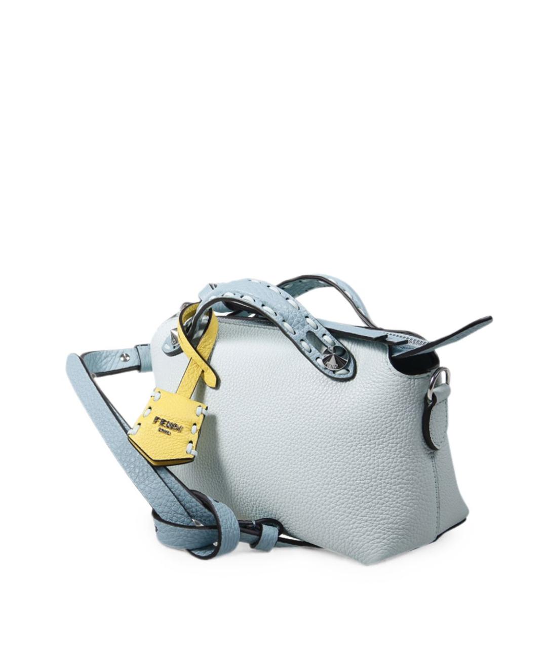 FENDI Голубая кожаная сумка через плечо, фото 2