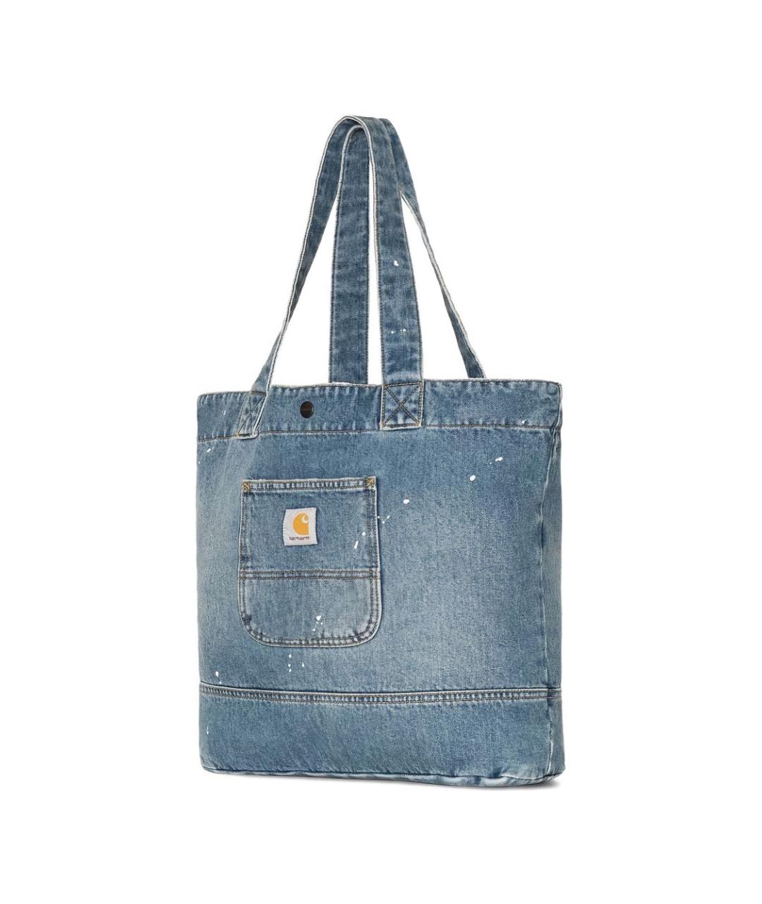 CARHARTT WIP Синяя тканевая сумка тоут, фото 2