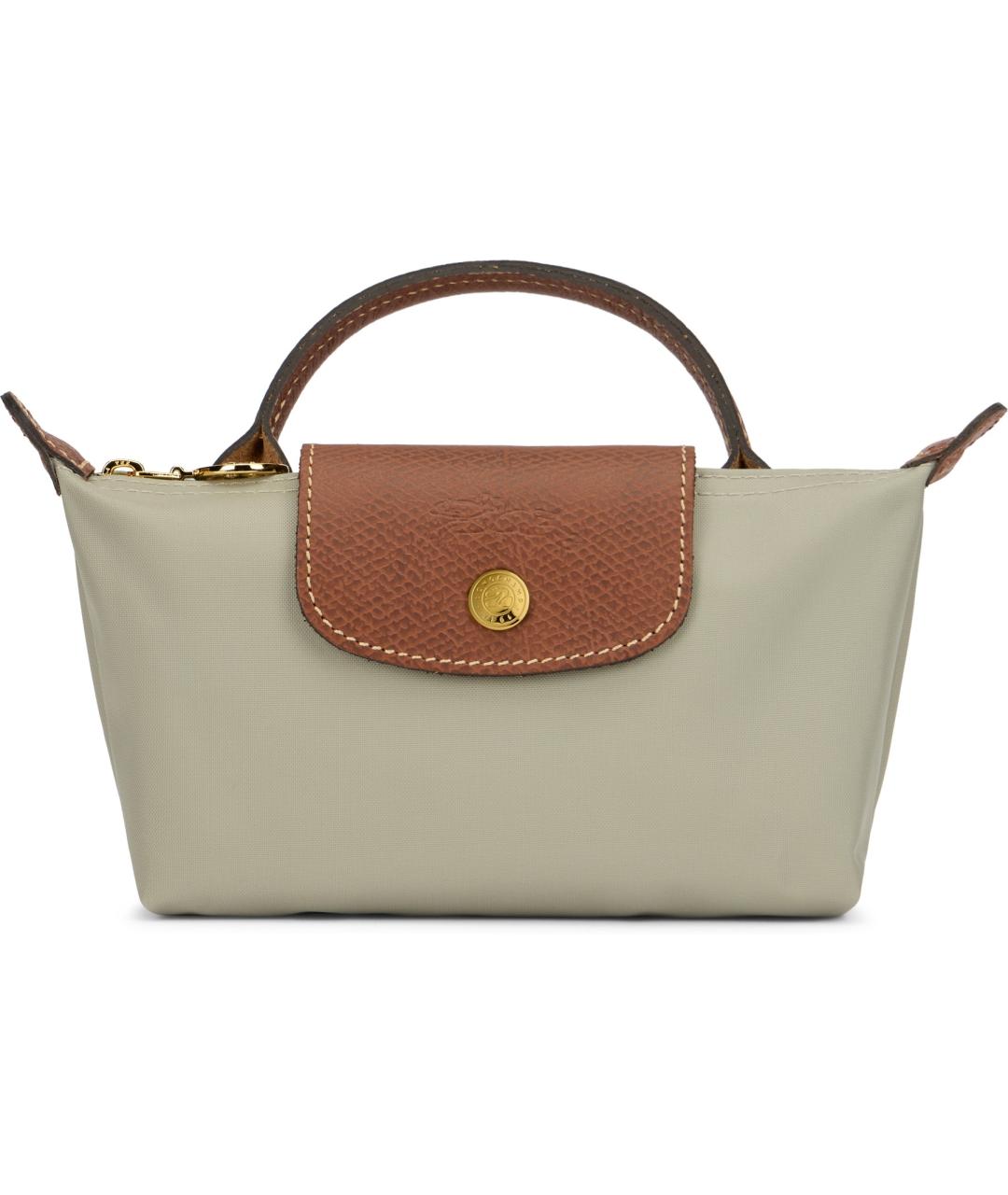 LONGCHAMP Серая тканевая сумка тоут, фото 2