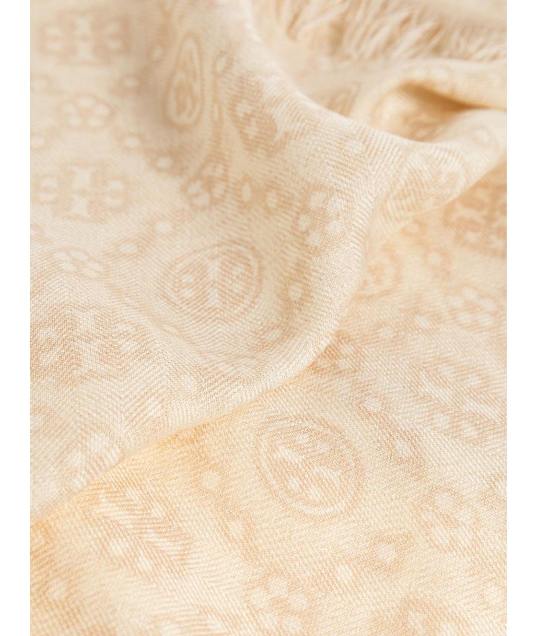 TORY BURCH Бежевый шарф, фото 3