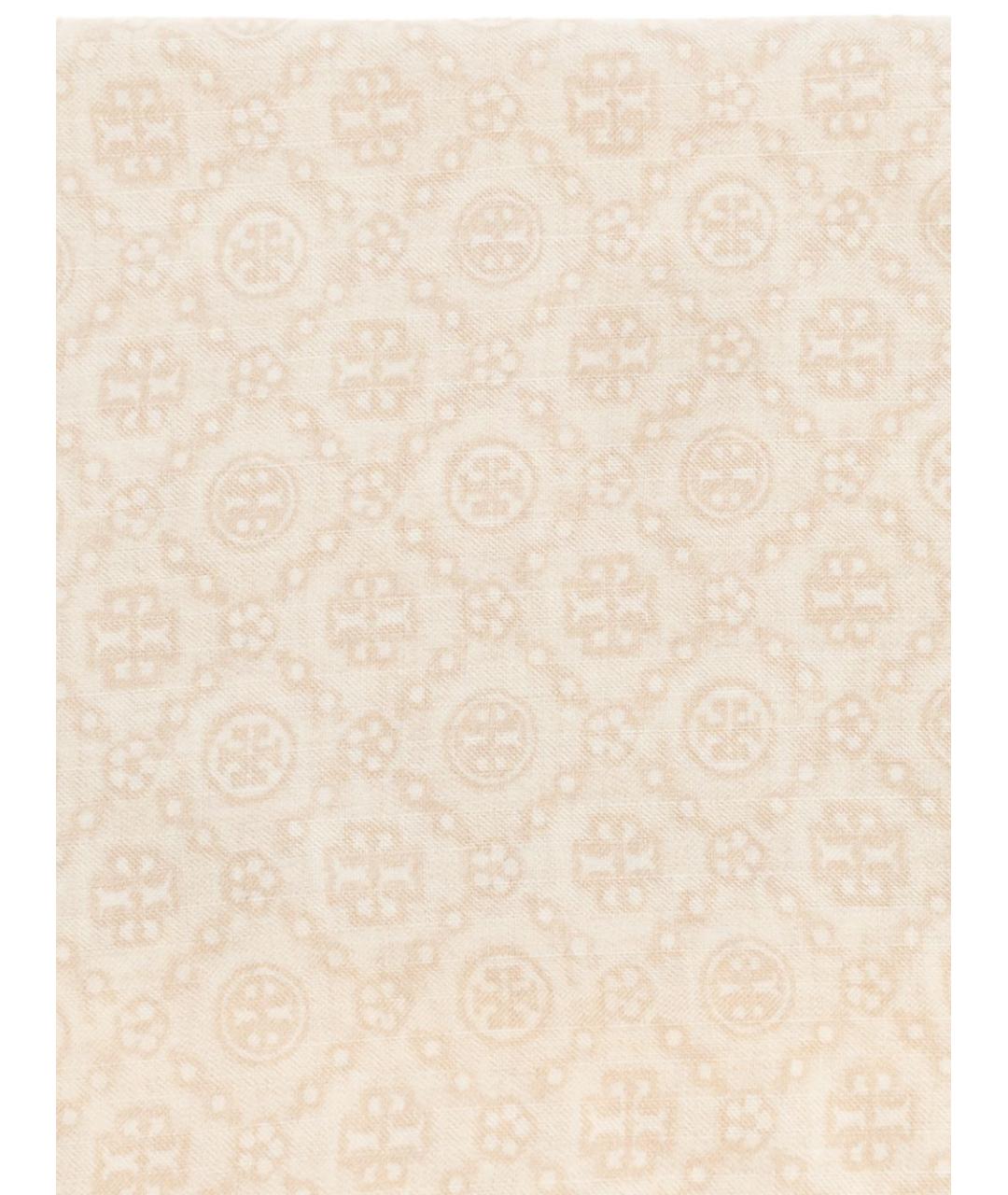 TORY BURCH Бежевый шарф, фото 4