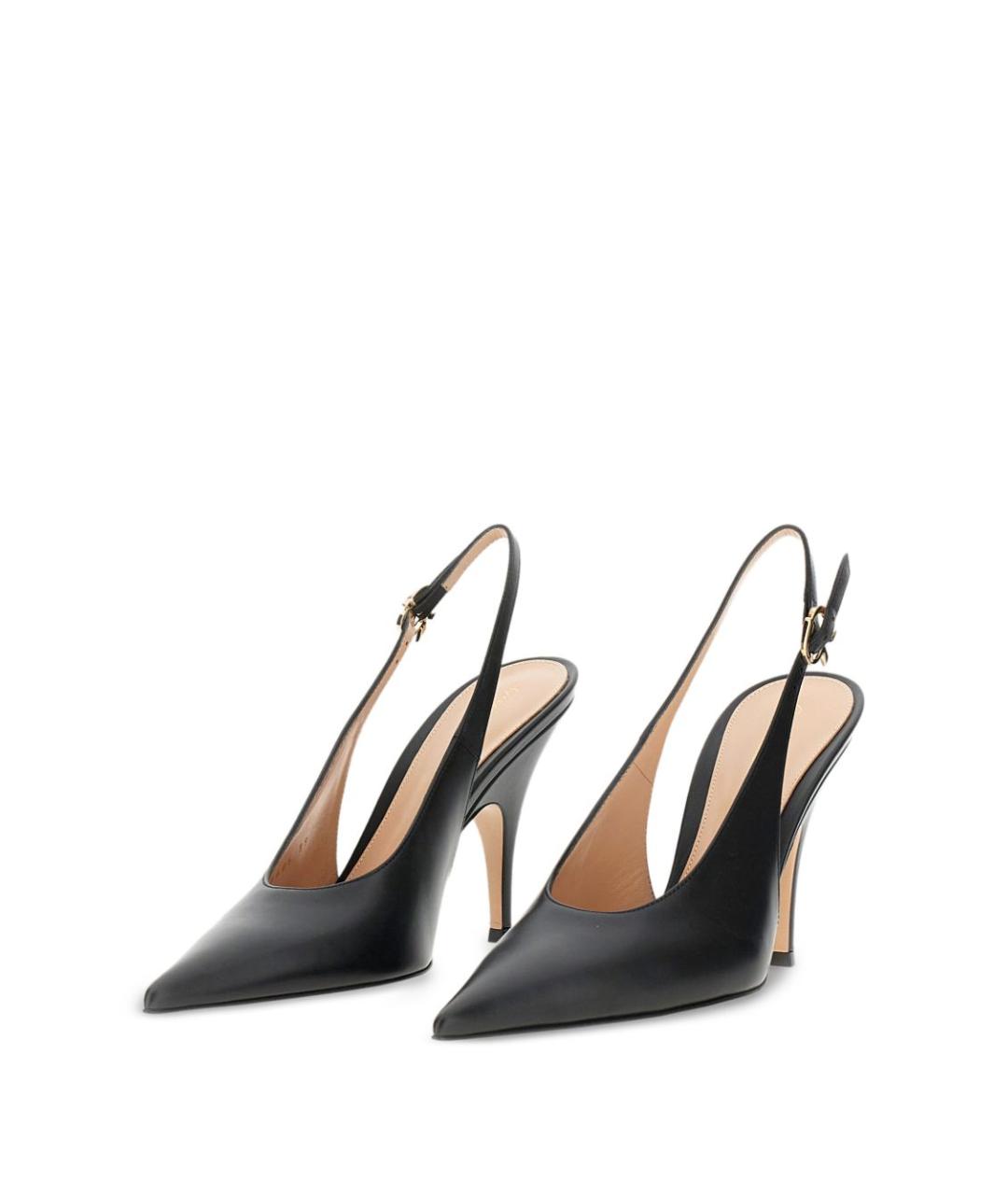 GIANVITO ROSSI Черные кожаные туфли, фото 4