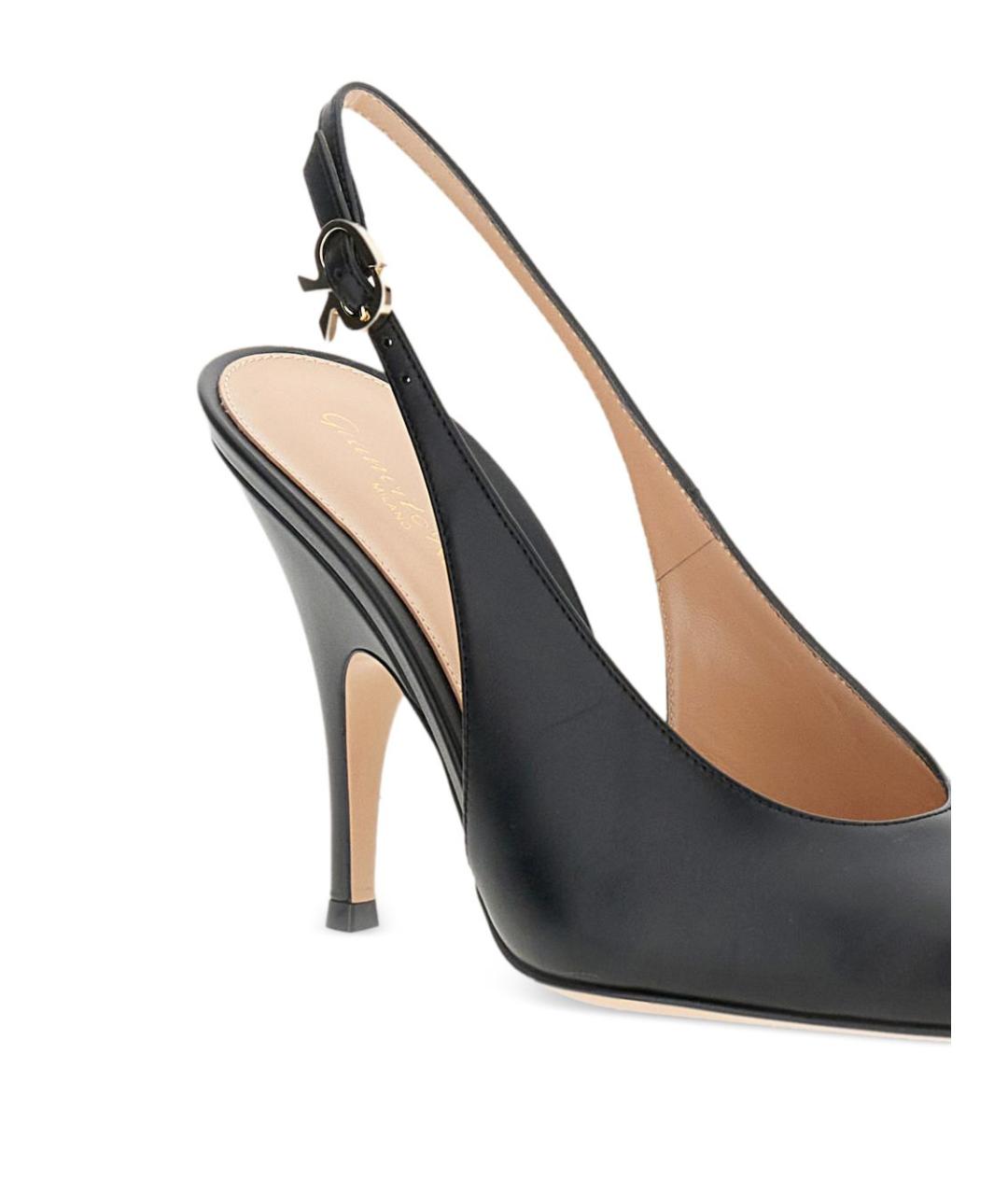 GIANVITO ROSSI Черные кожаные туфли, фото 3