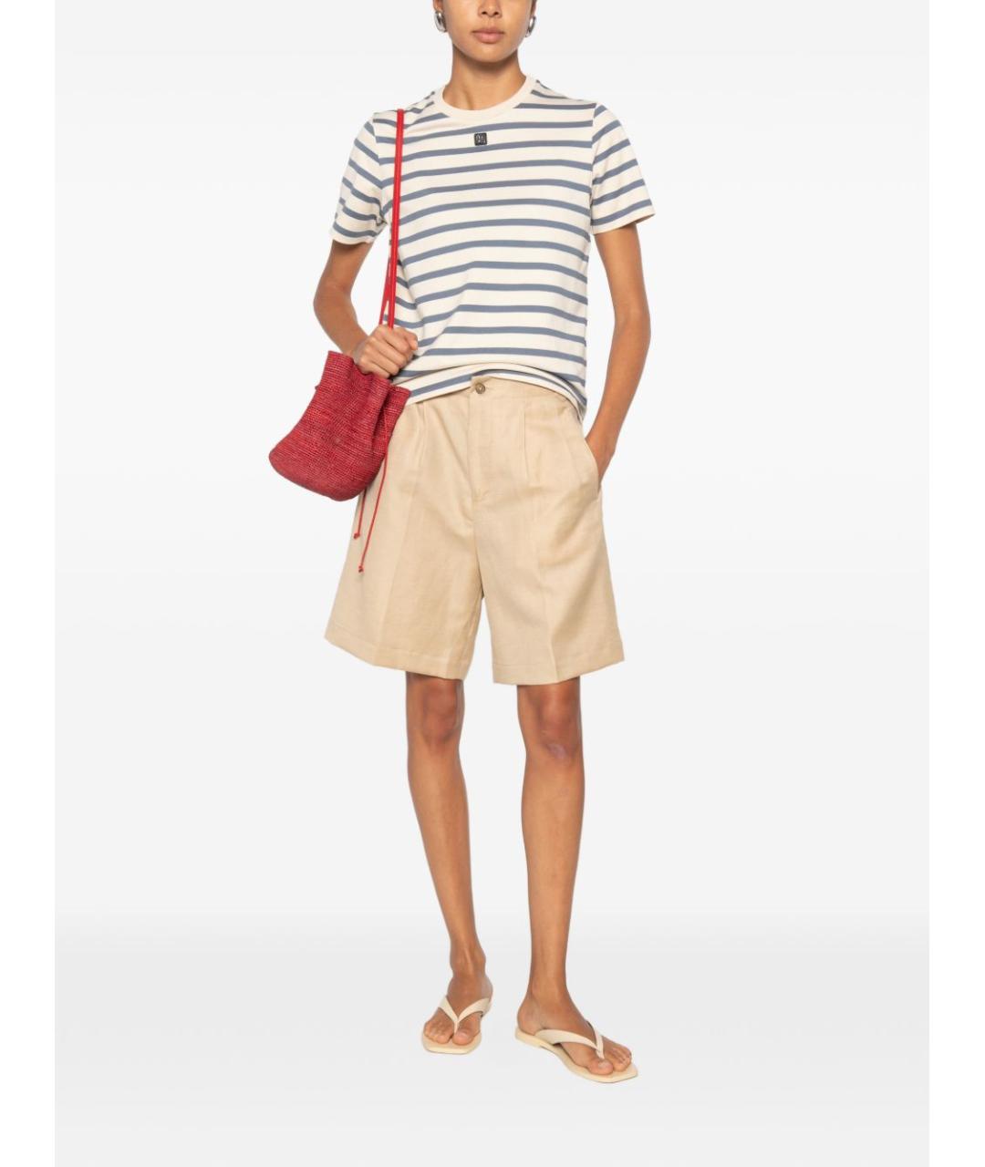 TORY BURCH Мульти хлопковая футболка, фото 3