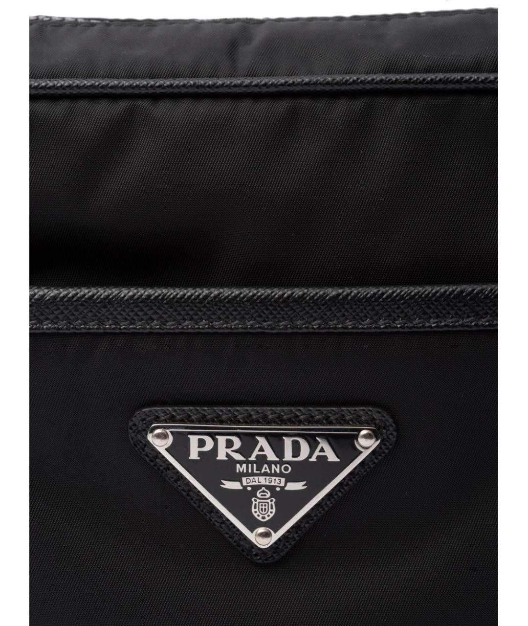 PRADA Черная синтетическая сумка на плечо, фото 5