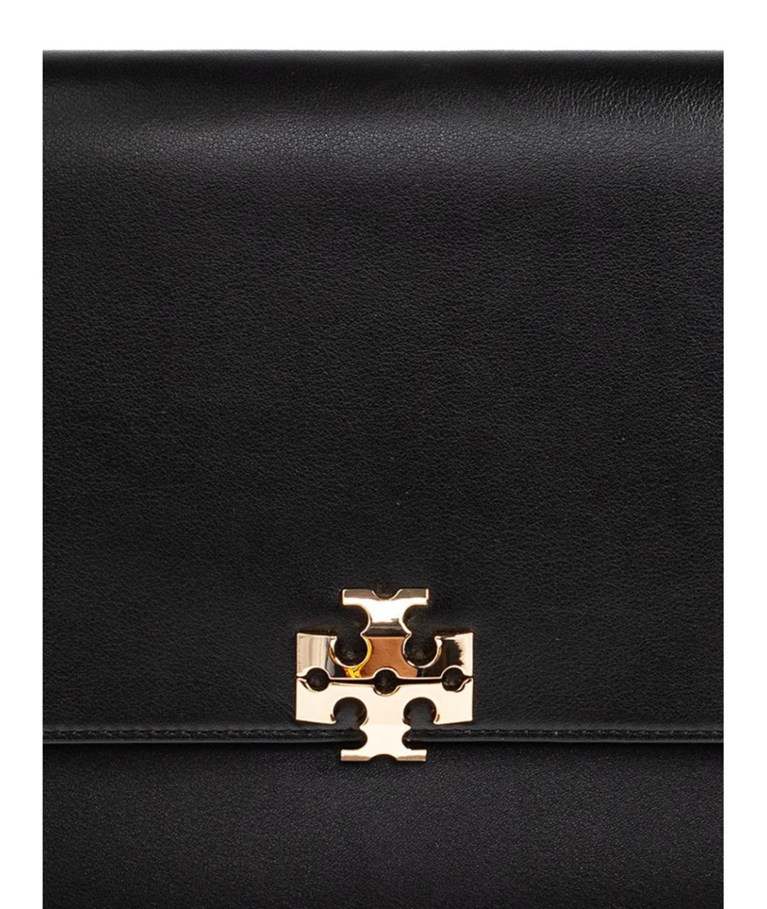 TORY BURCH Черная кожаная сумка через плечо, фото 4