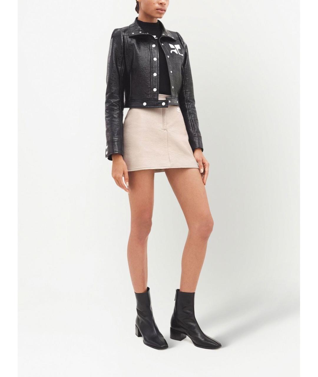 COURREGES Черная хлопковая куртка, фото 3