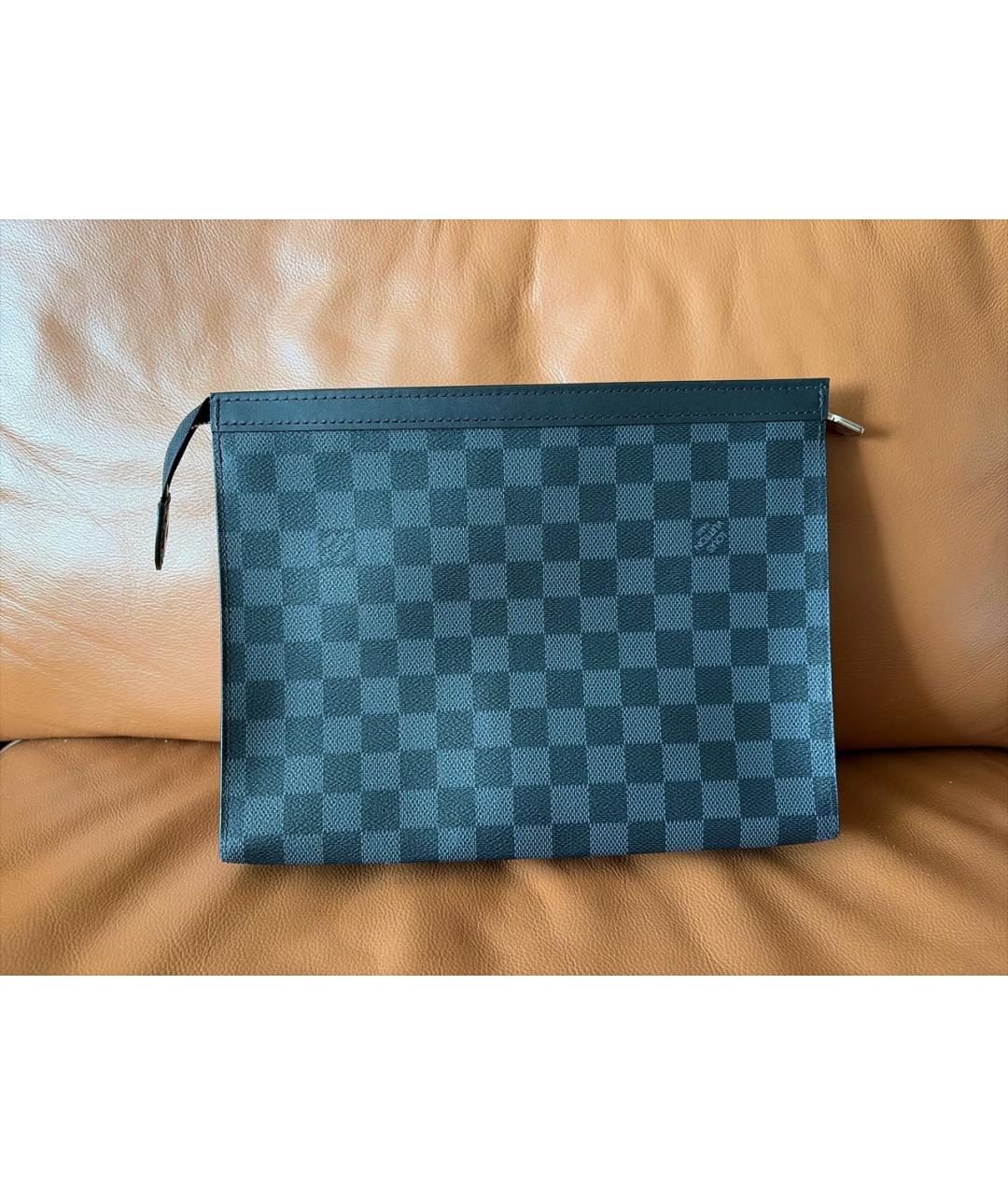 LOUIS VUITTON Серая сумка тоут из искусственной кожи, фото 2
