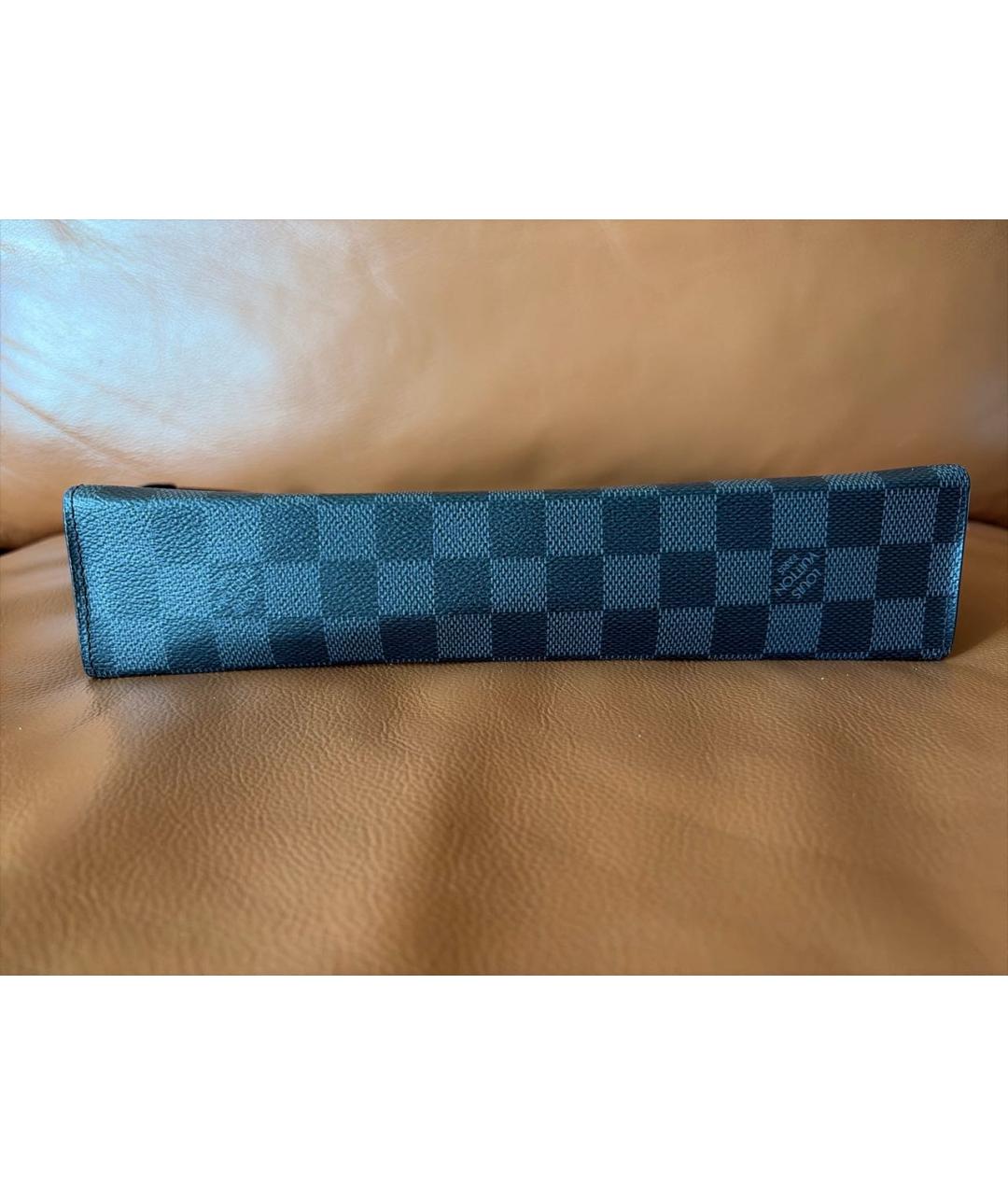 LOUIS VUITTON Серая сумка тоут из искусственной кожи, фото 3
