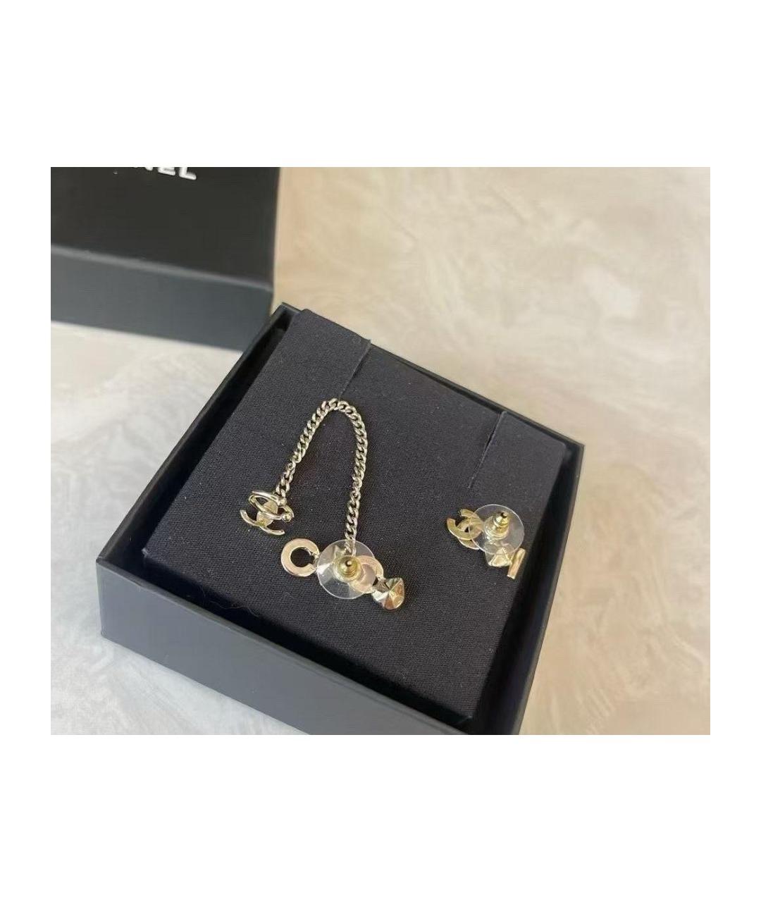 CHANEL Золотые серьги, фото 4