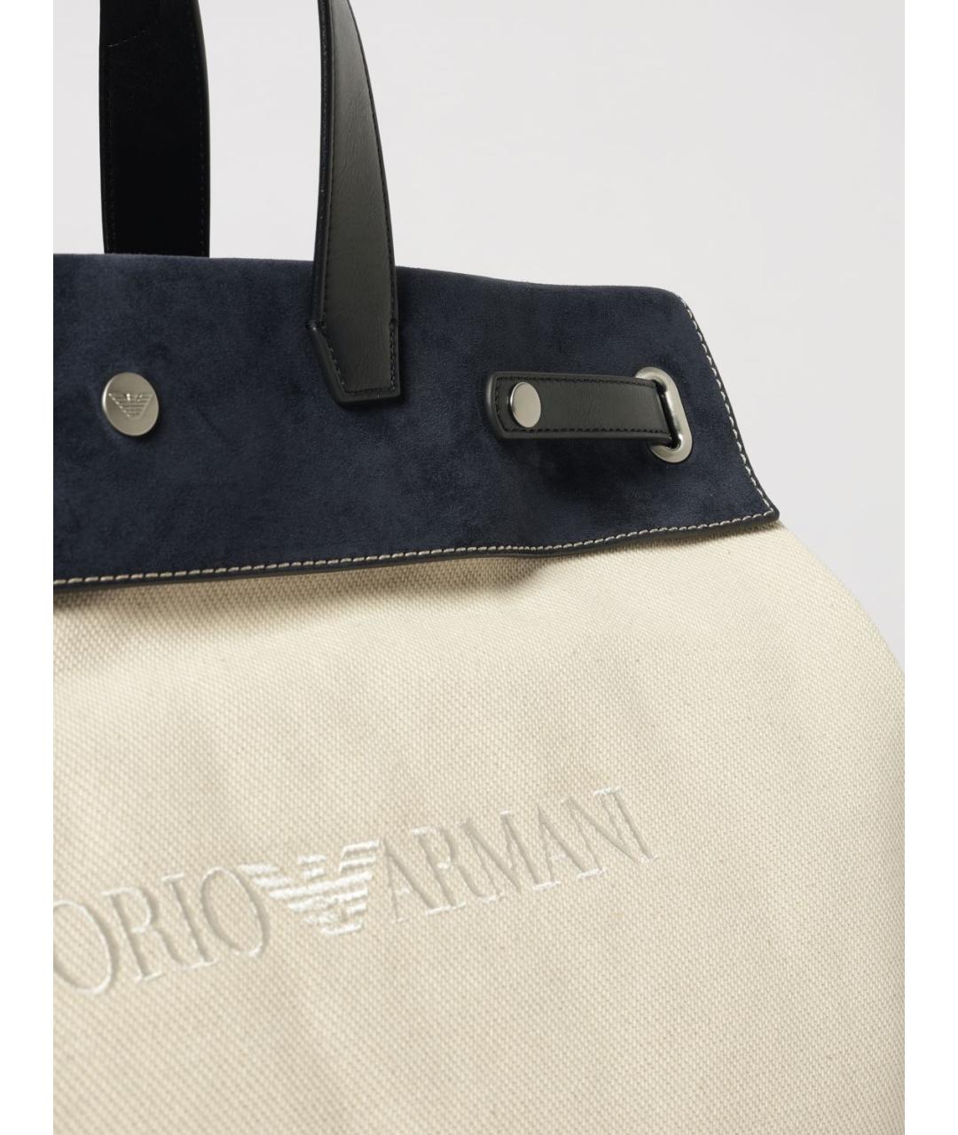 EMPORIO ARMANI Мульти хлопковая сумка тоут, фото 3