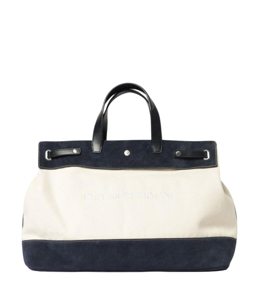 EMPORIO ARMANI Мульти хлопковая сумка тоут, фото 1