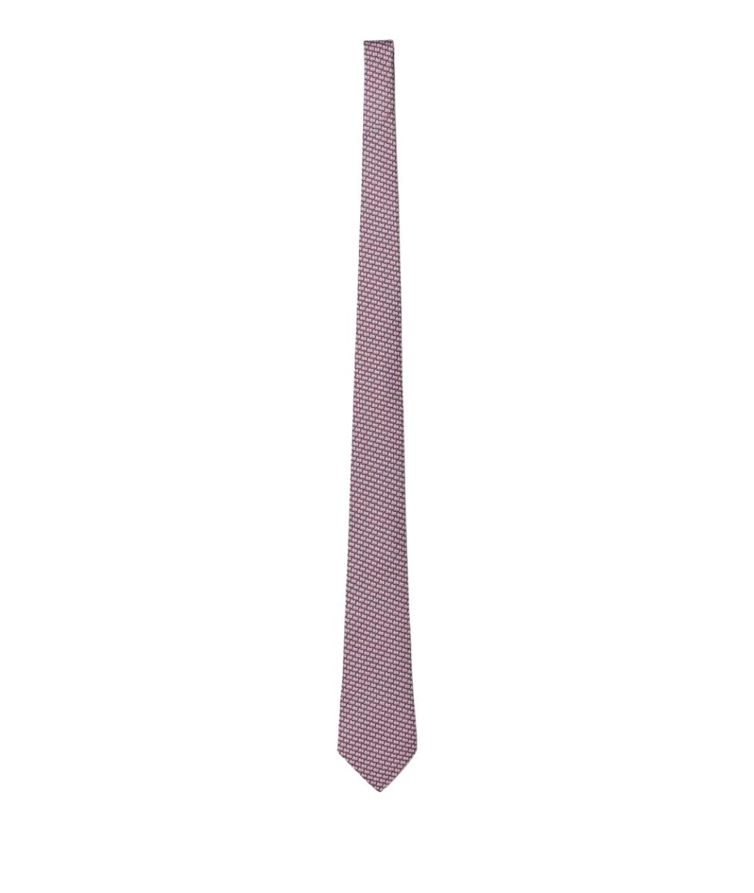ZEGNA Розовый шелковый галстук, фото 1