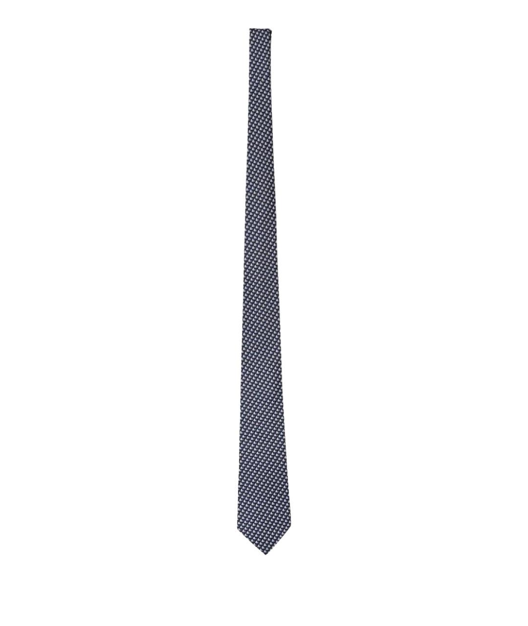 ZEGNA Синий шелковый галстук, фото 1
