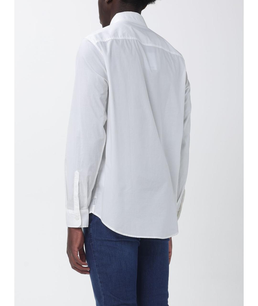 ARMANI EXCHANGE Белая хлопковая классическая рубашка, фото 2
