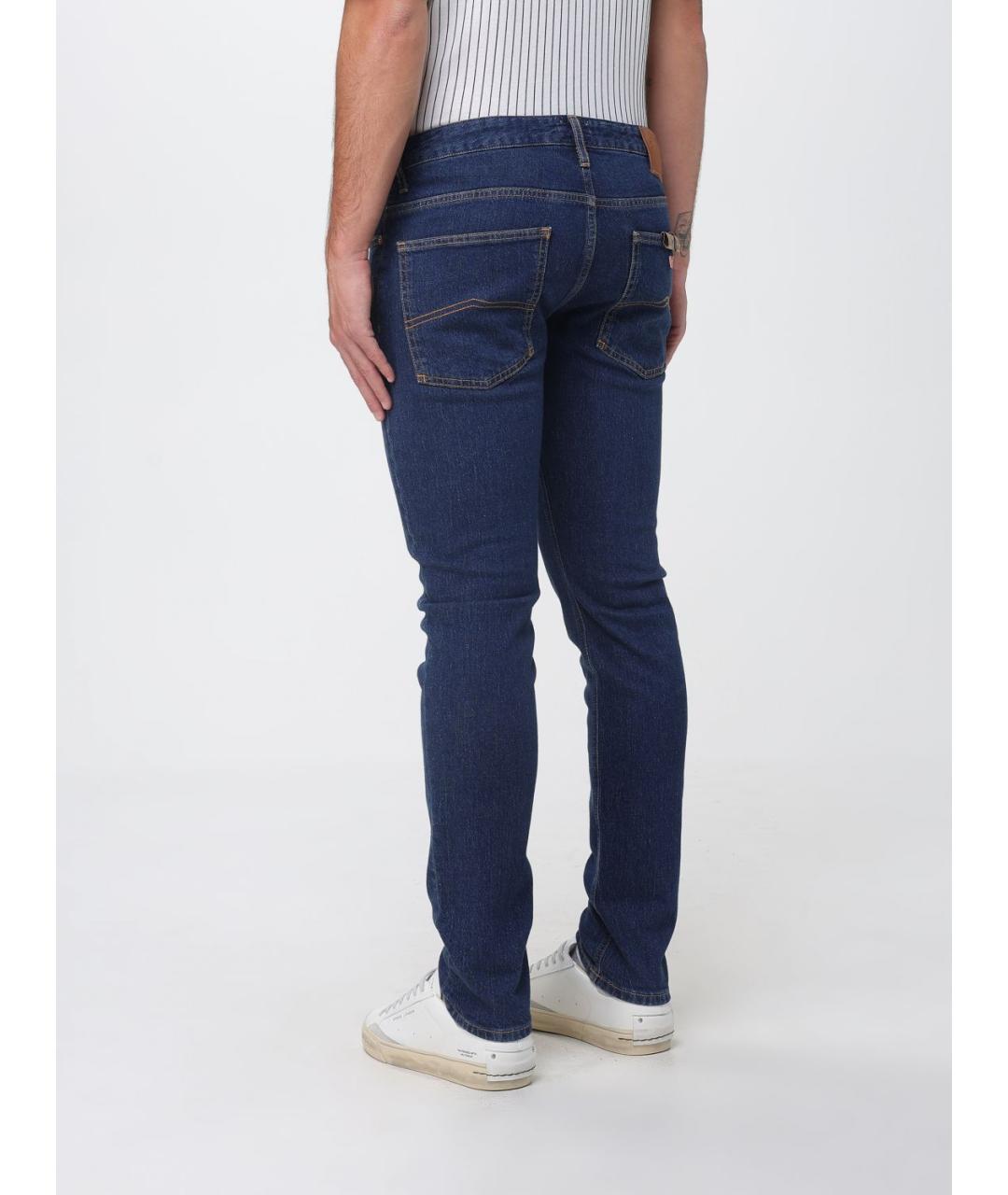 ARMANI JEANS Синие хлопковые джинсы скинни, фото 2