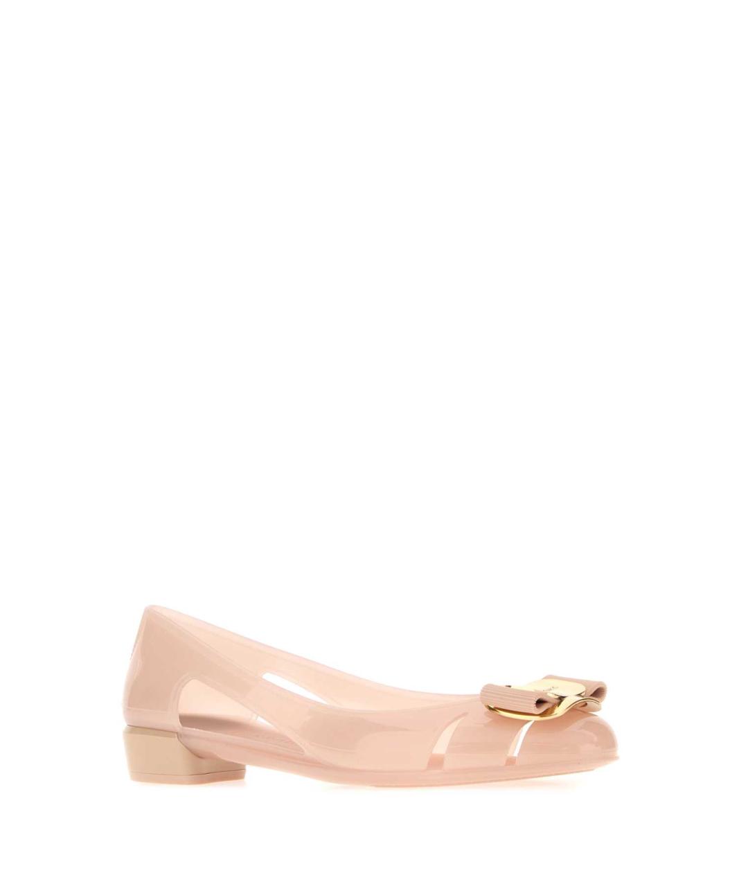 FERRAGAMO Розовые резиновые туфли, фото 2