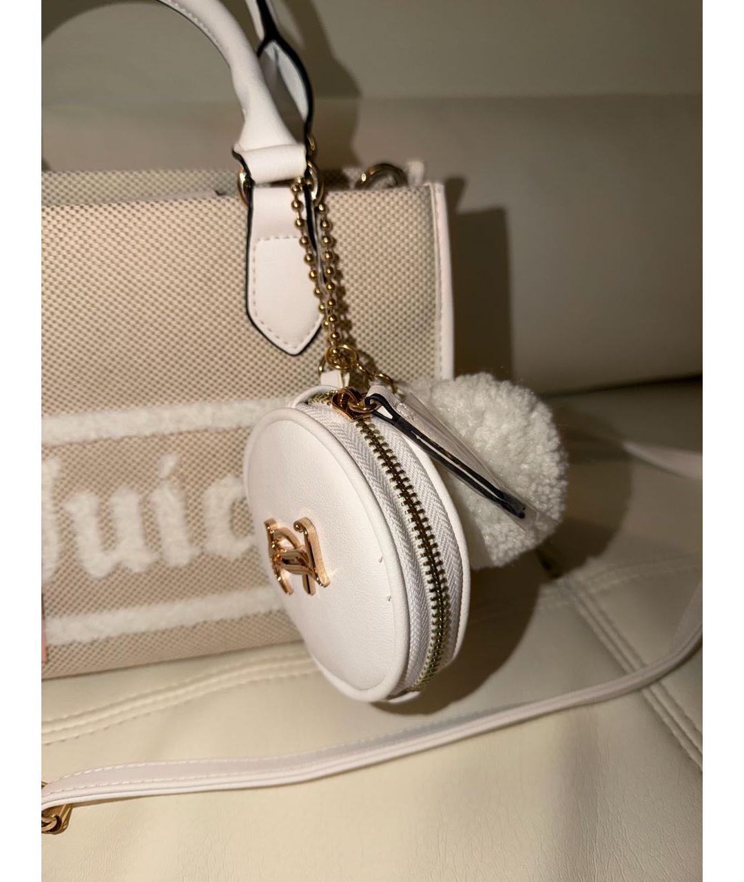 JUICY COUTURE Бежевая сумка с короткими ручками из искусственной кожи, фото 8