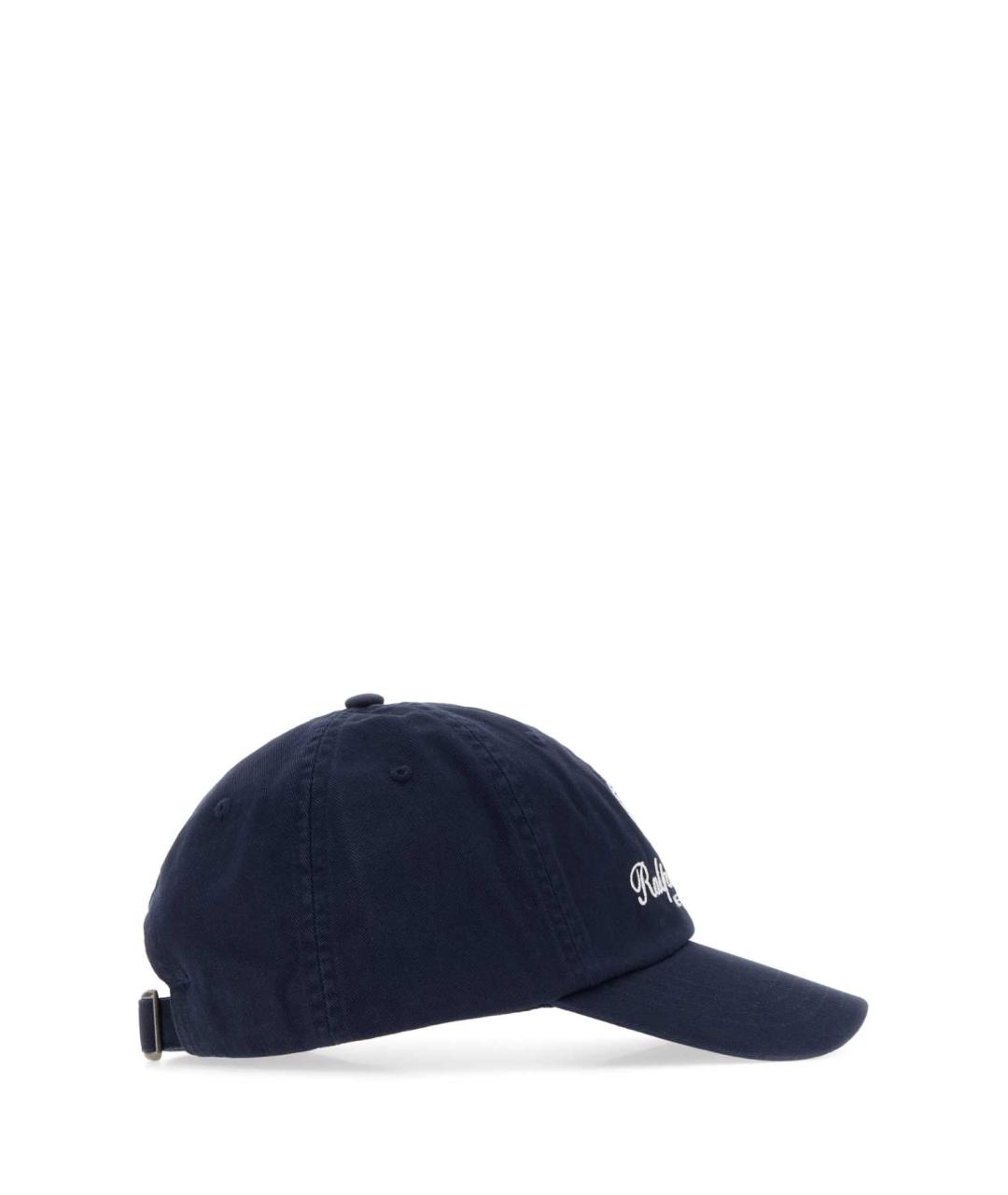 POLO RALPH LAUREN Темно-синяя хлопковая кепка/бейсболка, фото 2