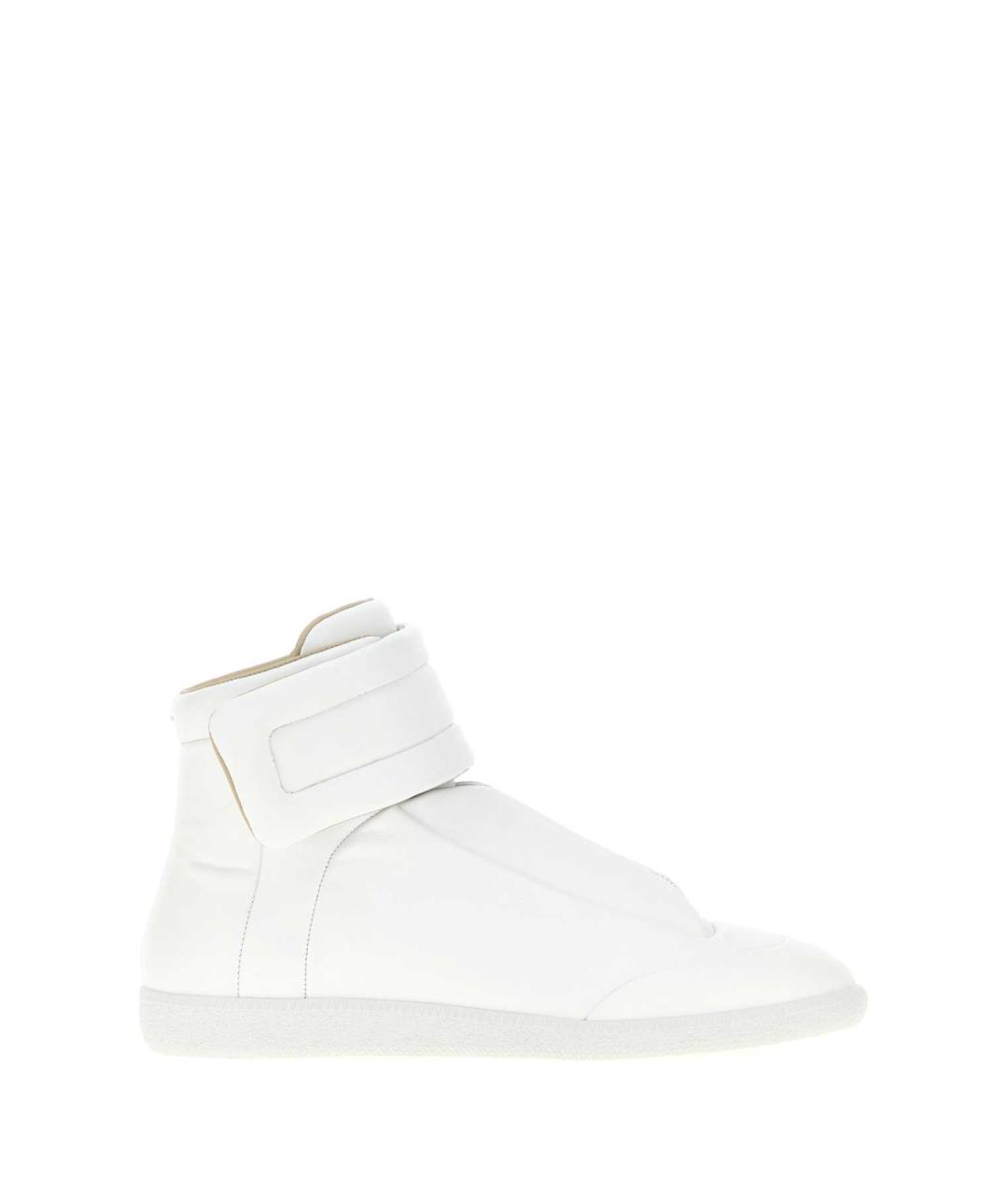 MAISON MARGIELA Белые кожаные низкие кроссовки / кеды, фото 1