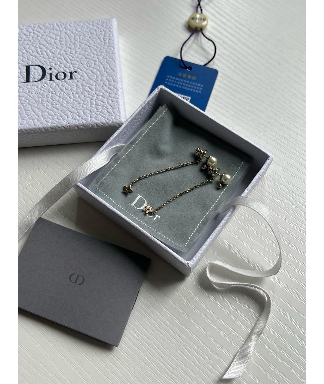 CHRISTIAN DIOR Золотые серьги, фото 3