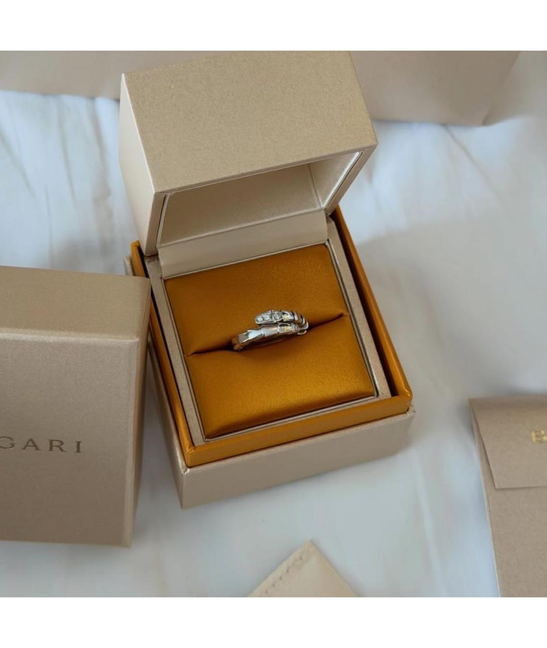BVLGARI Серебряное кольцо из белого золота, фото 2